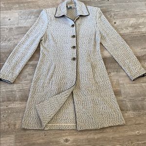 ST. JOHN Duster blazer jacket coat Sz 8